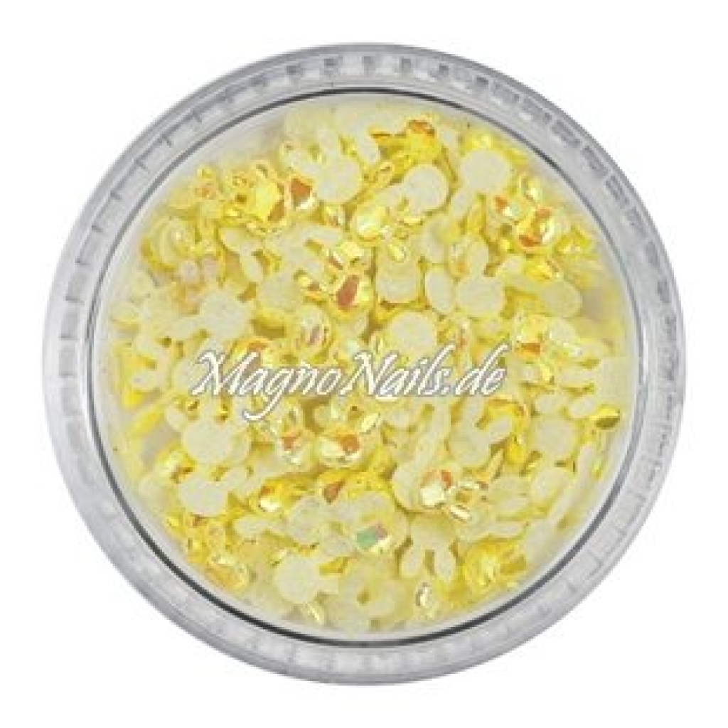 3D Einlegemotive - Shapes - 3D Hasen gelb Ostern Nailart Nageldesign Nail art