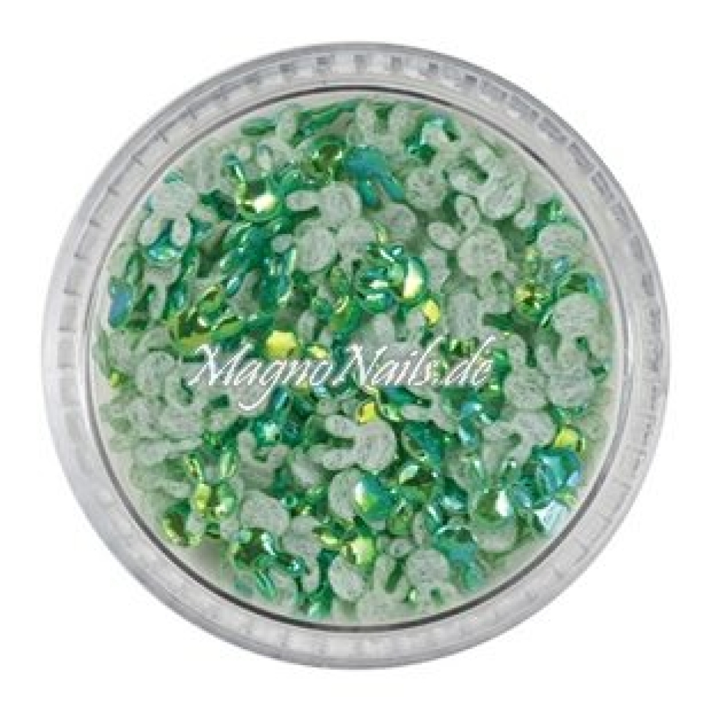 3D Einlegemotive - Shapes - 3D Hasen grün Ostern Nailart Nageldesign Nail art