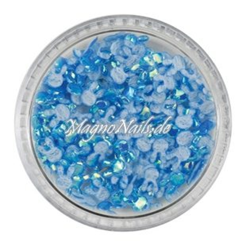 3D Einlegemotive - Shapes - 3D Hasen hellblau Ostern Nailart Nageldesign Nail art