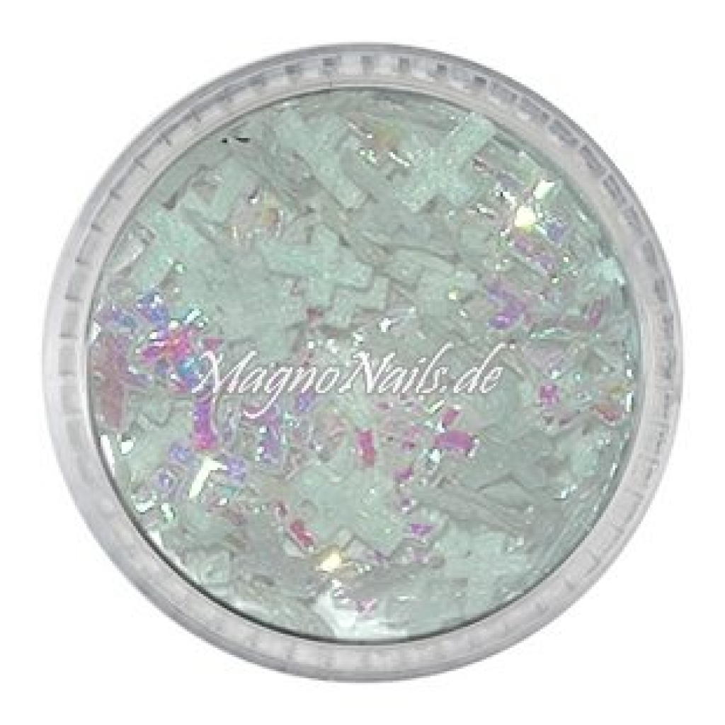 3D Einlegemotive - Shapes - Kreuze weiß Nailart Nageldesign Nail art