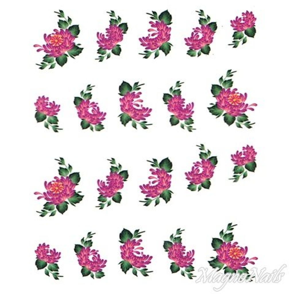 2D Nail Art One Stoke Sticker