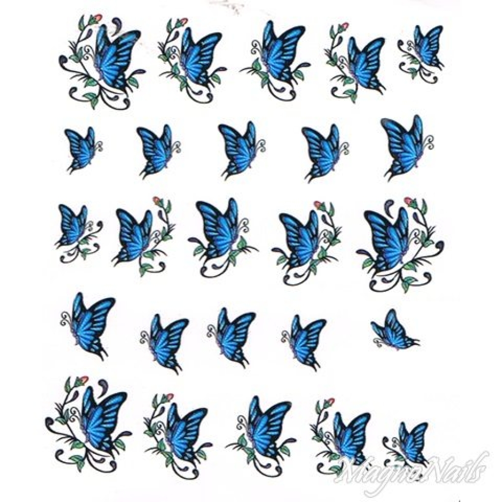 2D Nail Art One Stoke Sticker