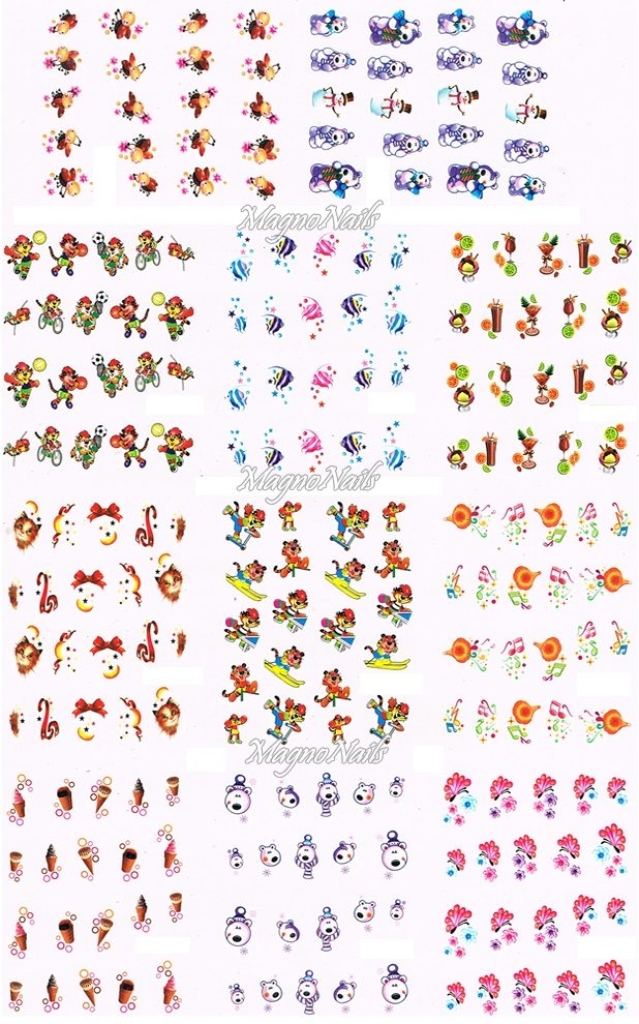 2D Nail Art Sticker