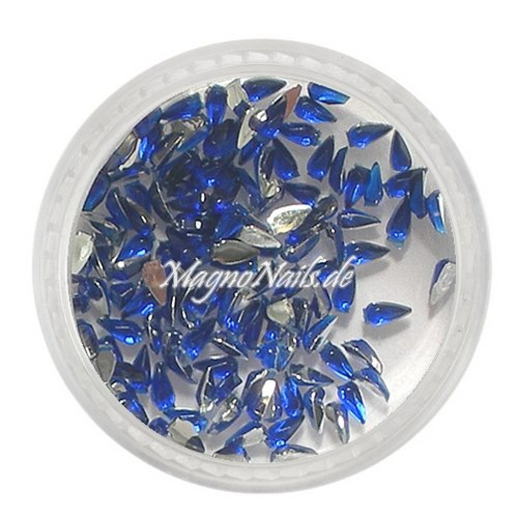 Strasssteine - Tropfen dunkelblau Nageldesign Nägel Nails Nagelstudio Einleger Nailart