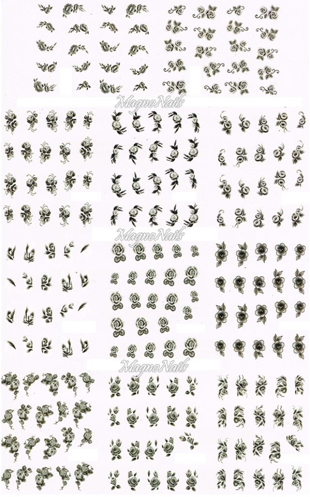 2D Nail Art Sticker