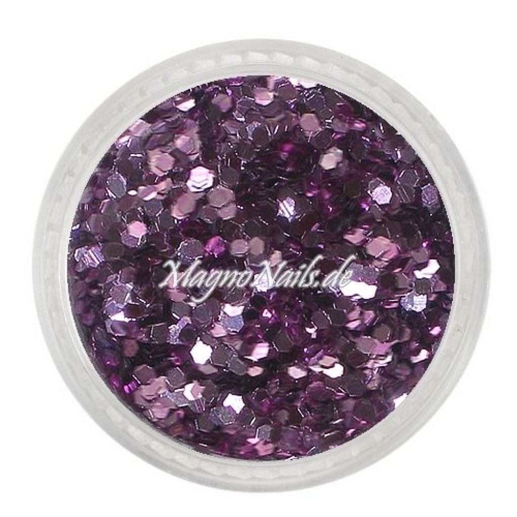 Nail Art Pailetten rosa metallic 1mm Nägel Nails Nailart Nageldesign Nagel GlitzerPailetten