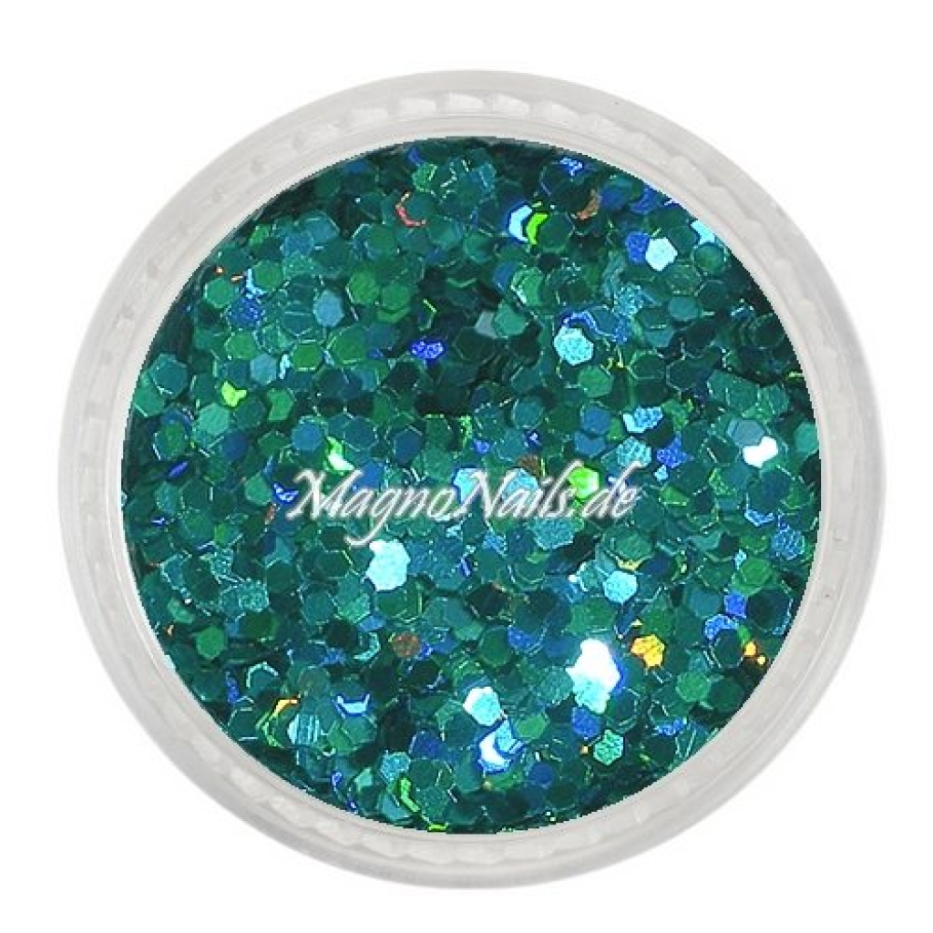 Nail Art Pailetten grün-blau hologramm 1mm Nägel Nails Nailart Nageldesign Nagel GlitzerPailetten