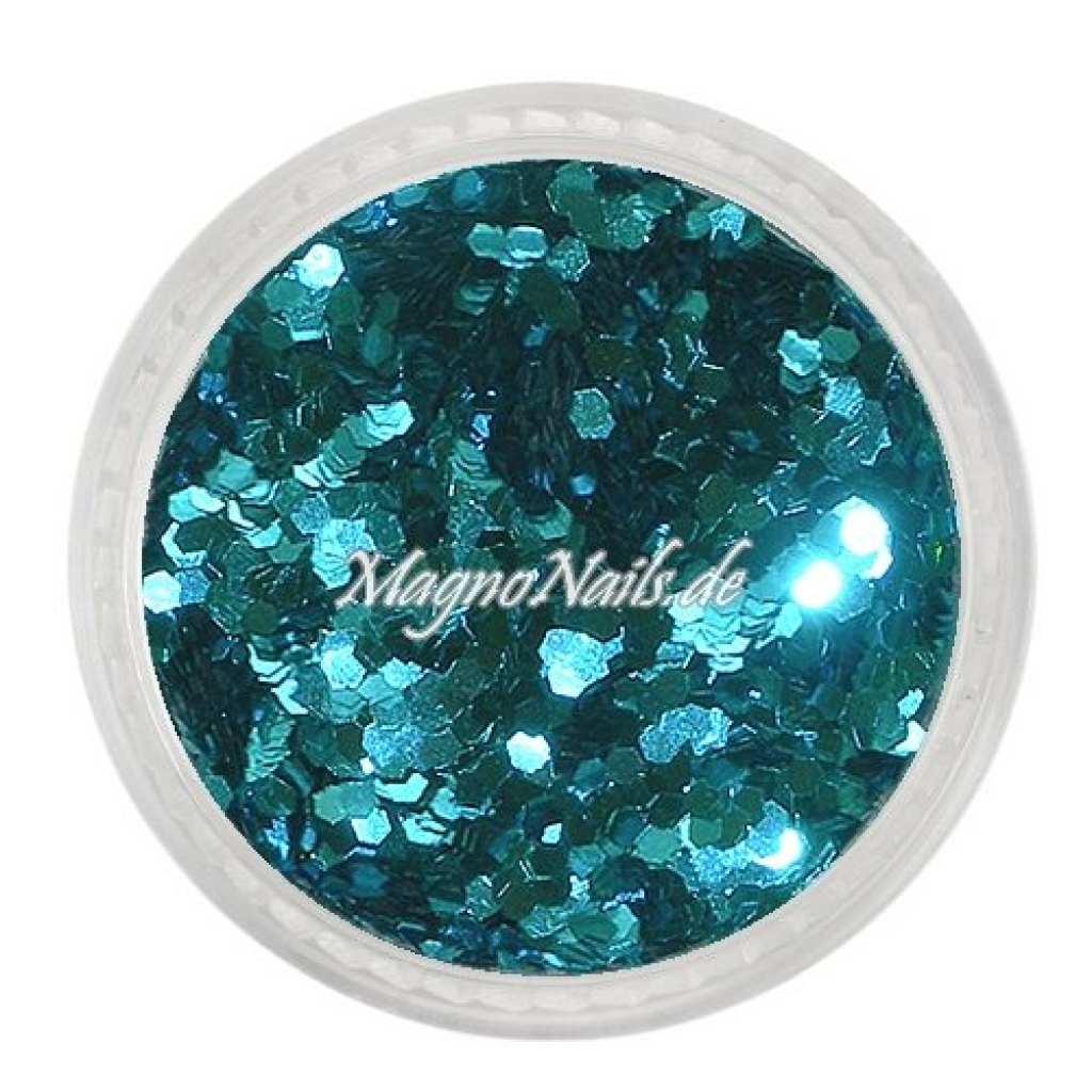 Nail Art Pailetten türkis metallic 1mm Nägel Nails Nailart Nageldesign Nagel GlitzerPailetten