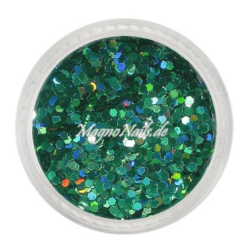 Nail Art Pailetten grün hologramm 1mm Nägel Nails Nailart Nageldesign Nagel GlitzerPailetten