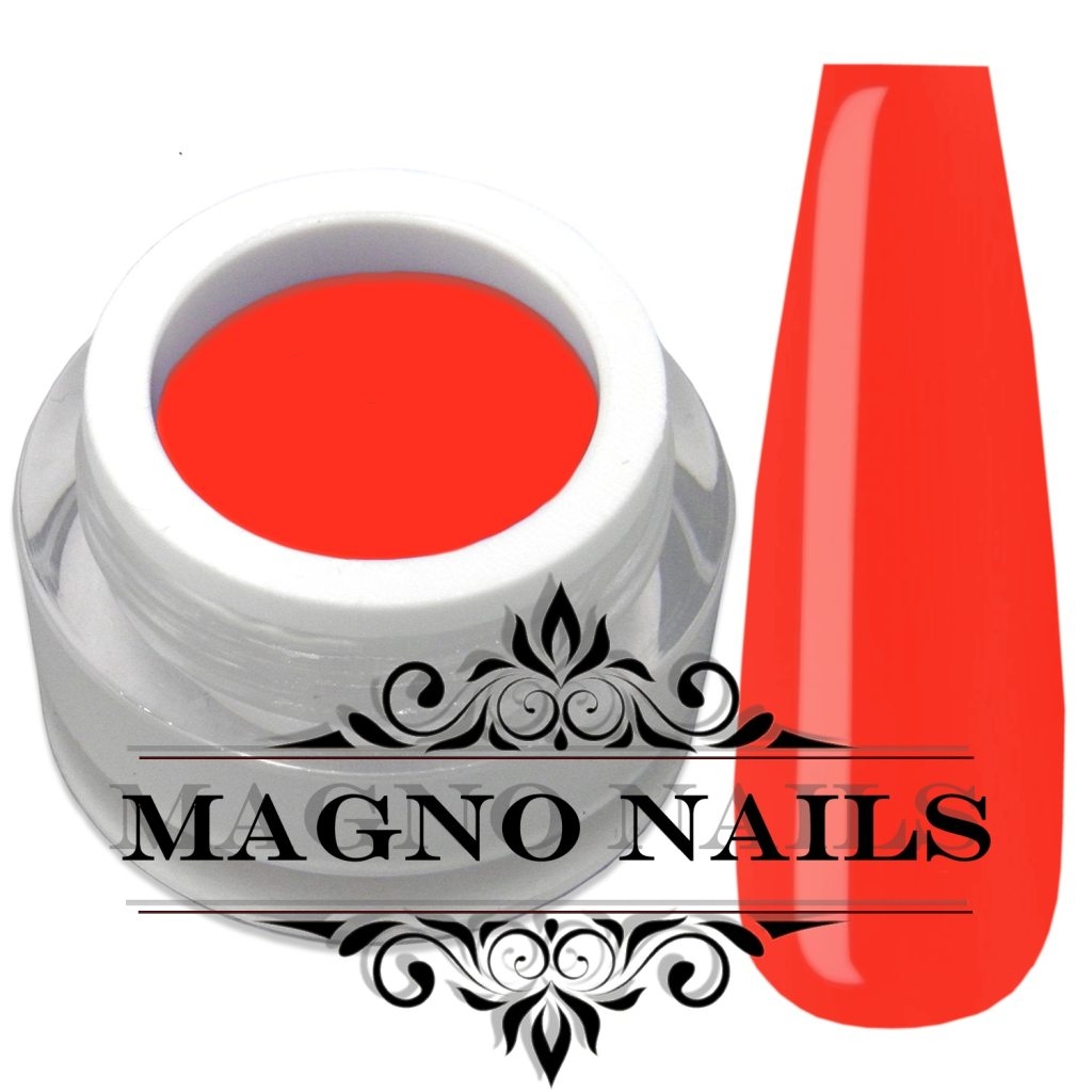 UV Gel - 656 - Farb Gel Neon Coral Nägel Nagelgel Dosen UV-Gel Color Gel Farbgel