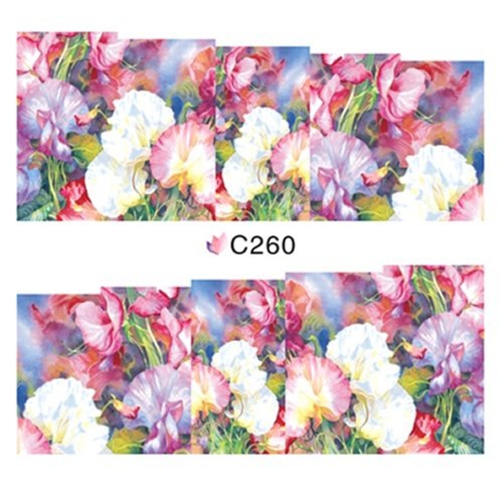 2D Nail Art One Stoke Sticker