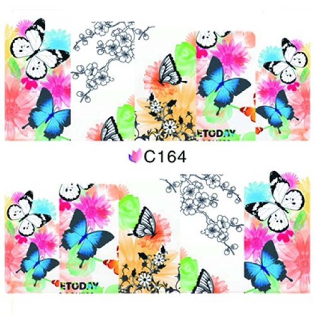 2D Nail Art One Stoke Sticker