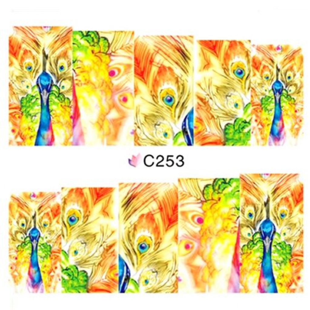 2D Nail Art One Stoke Sticker