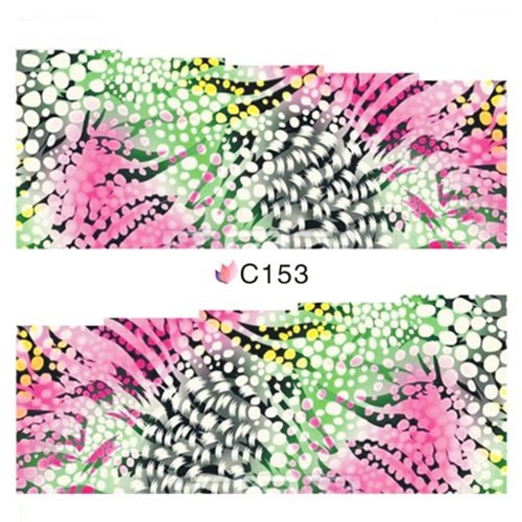 2D Nail Art One Stoke Sticker