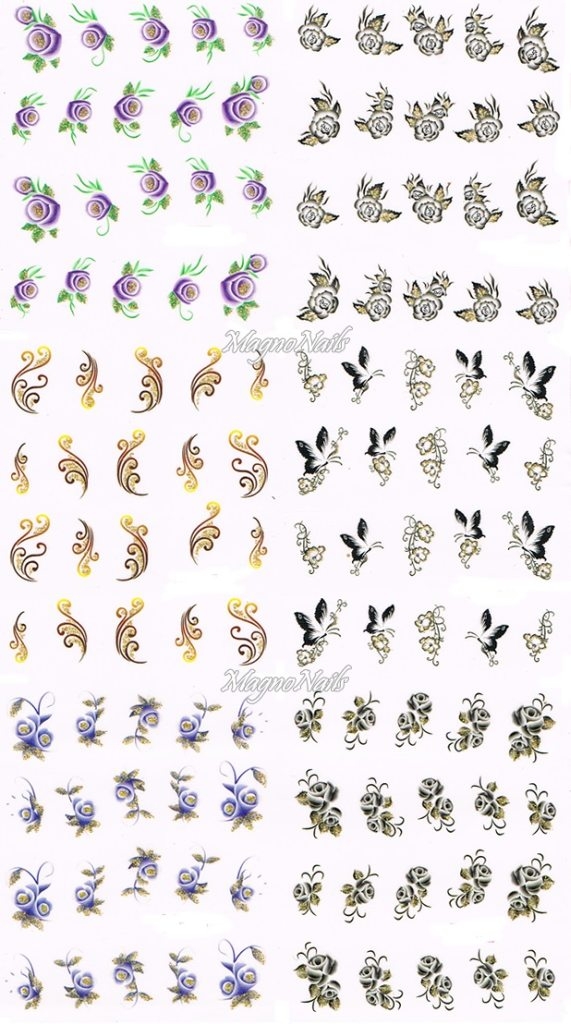 2D Nail Art Sticker