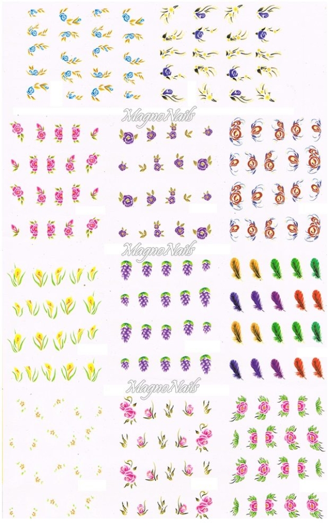 2D Nail Art Sticker