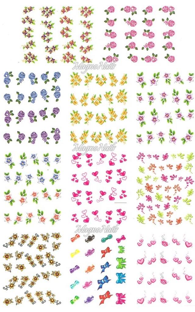 2D Nail Art Sticker