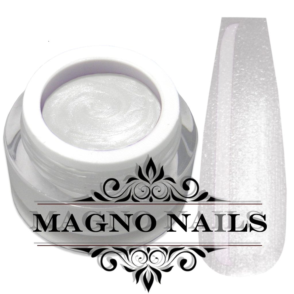 UV Gel - Pearl White - Perlmutt Gel Metallic white