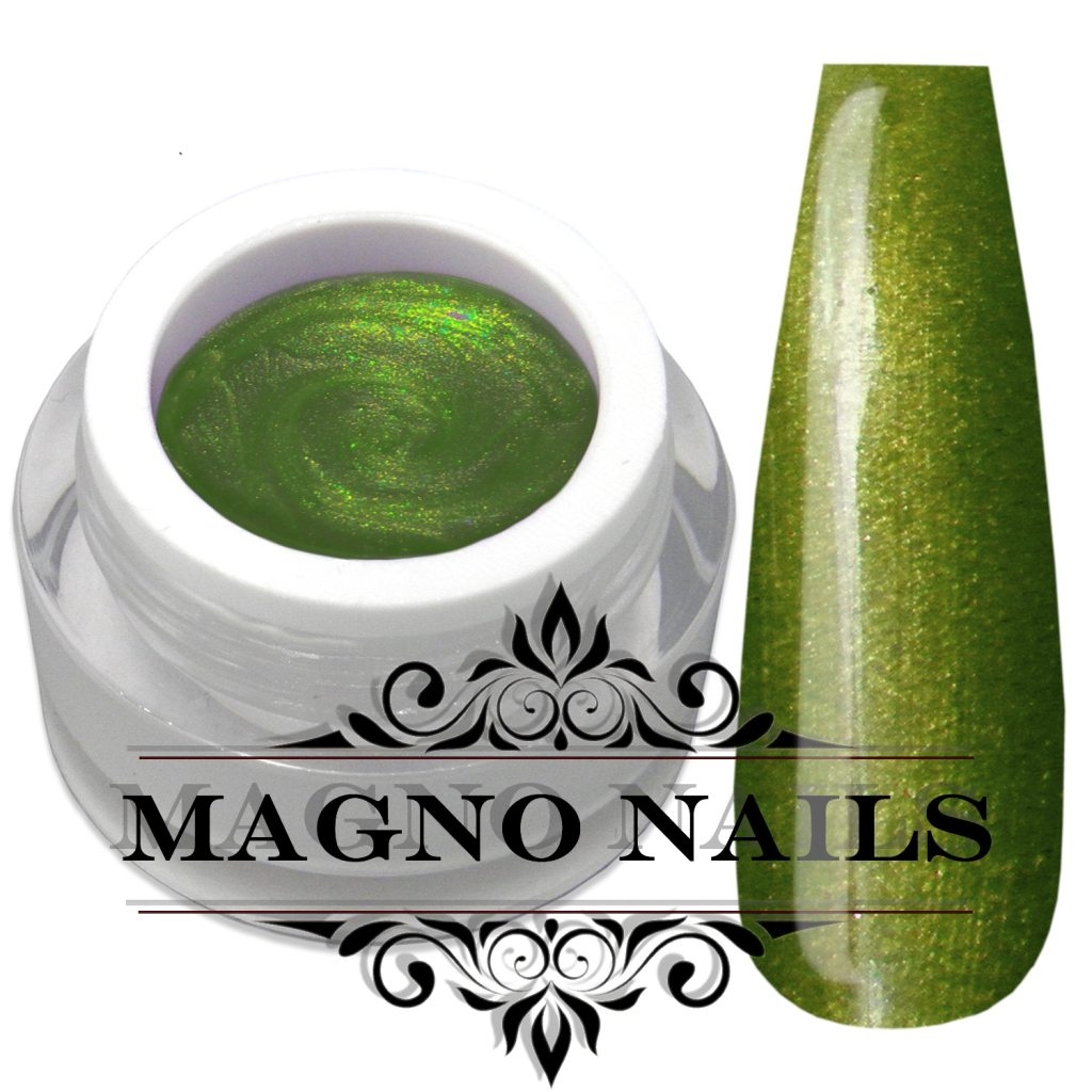 UV Gel - 716 - Metallic Gel Misty Green Nägel Nagelgel Dosen UV-Gel Color Gel Farbgel