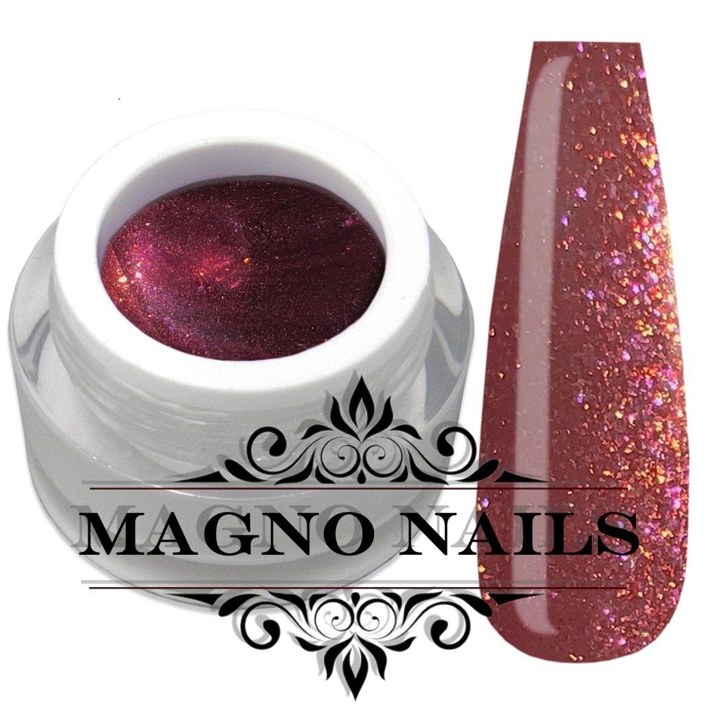 UV Gel Rot Braun Glitter Gel Herbst Glitzer