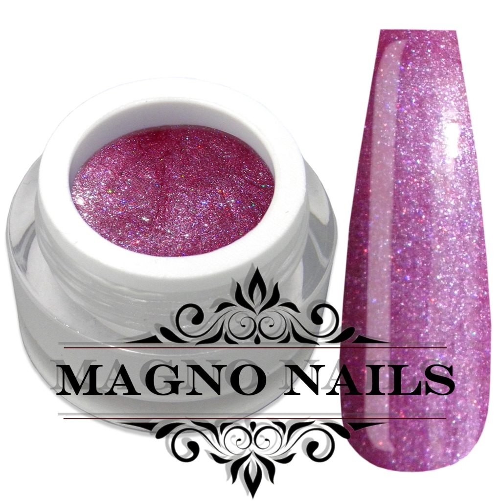 Pink Lila Glitzer Glitter Gel Schimmer Deckend
