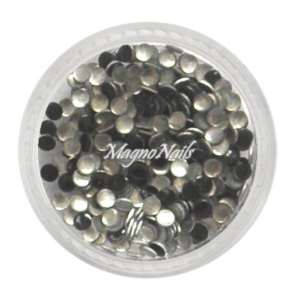 Einlegemotive - Metall Plättchen - rund schwarz Nail Nagelstudio Nägel Nailart Nail art