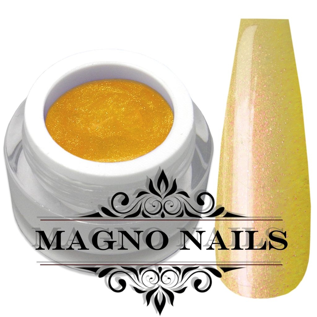 UV Gel - 807 - Glitter Gel Sunflower Nails Nagelgel Nögel Nail Glitzer