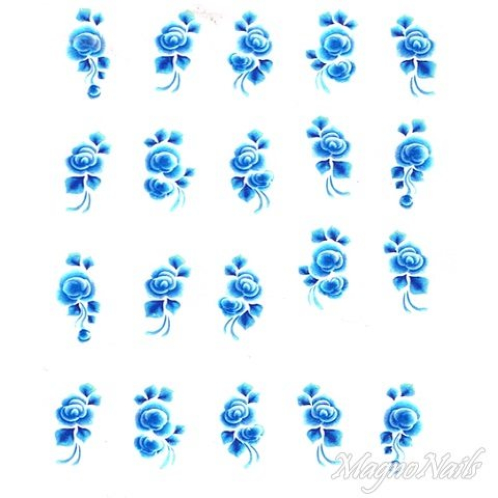 2D Nail Art One Stoke Sticker