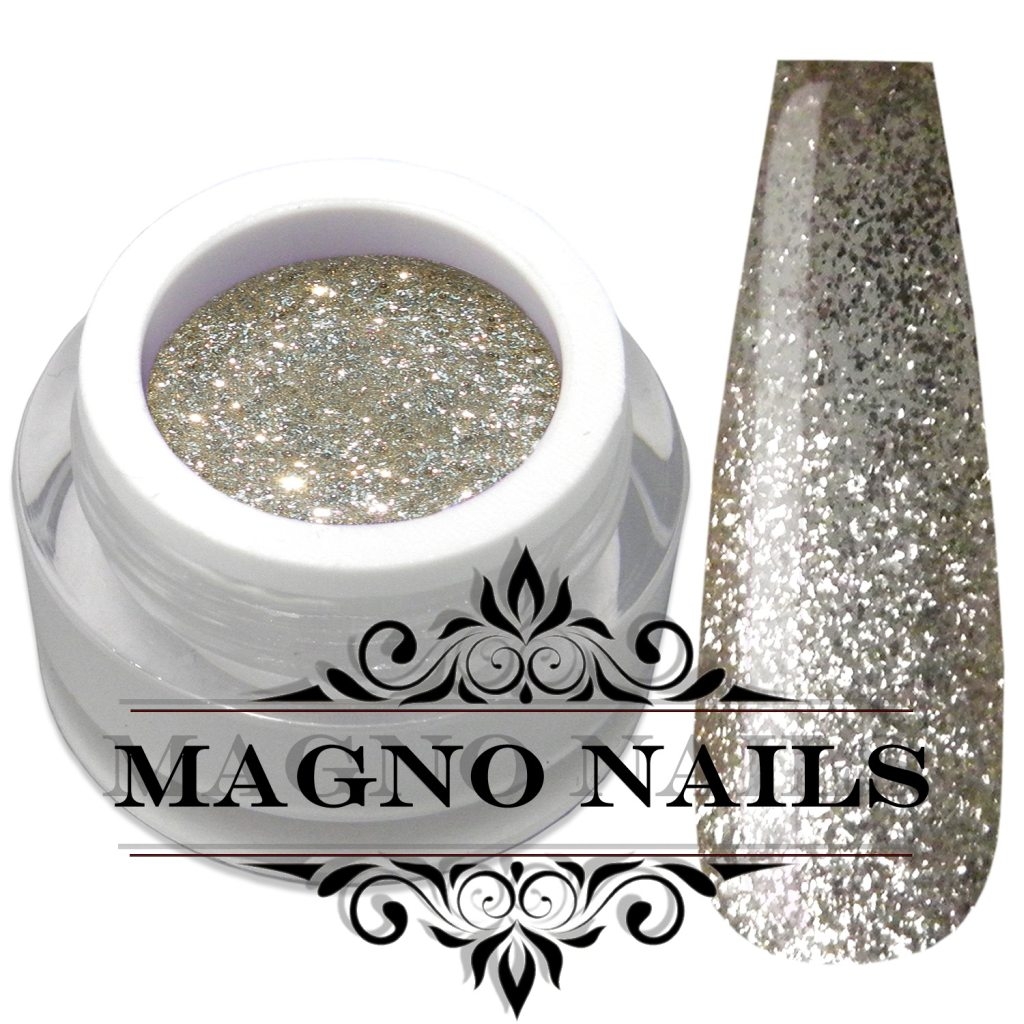 UV Gel - 821 - Glitter Gel Prossecco Nails Nagelgel Nögel Nail Glitzer