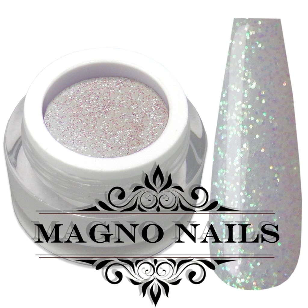 Weiß Glitter Gel Glitzergel Irisiernd Glitzer