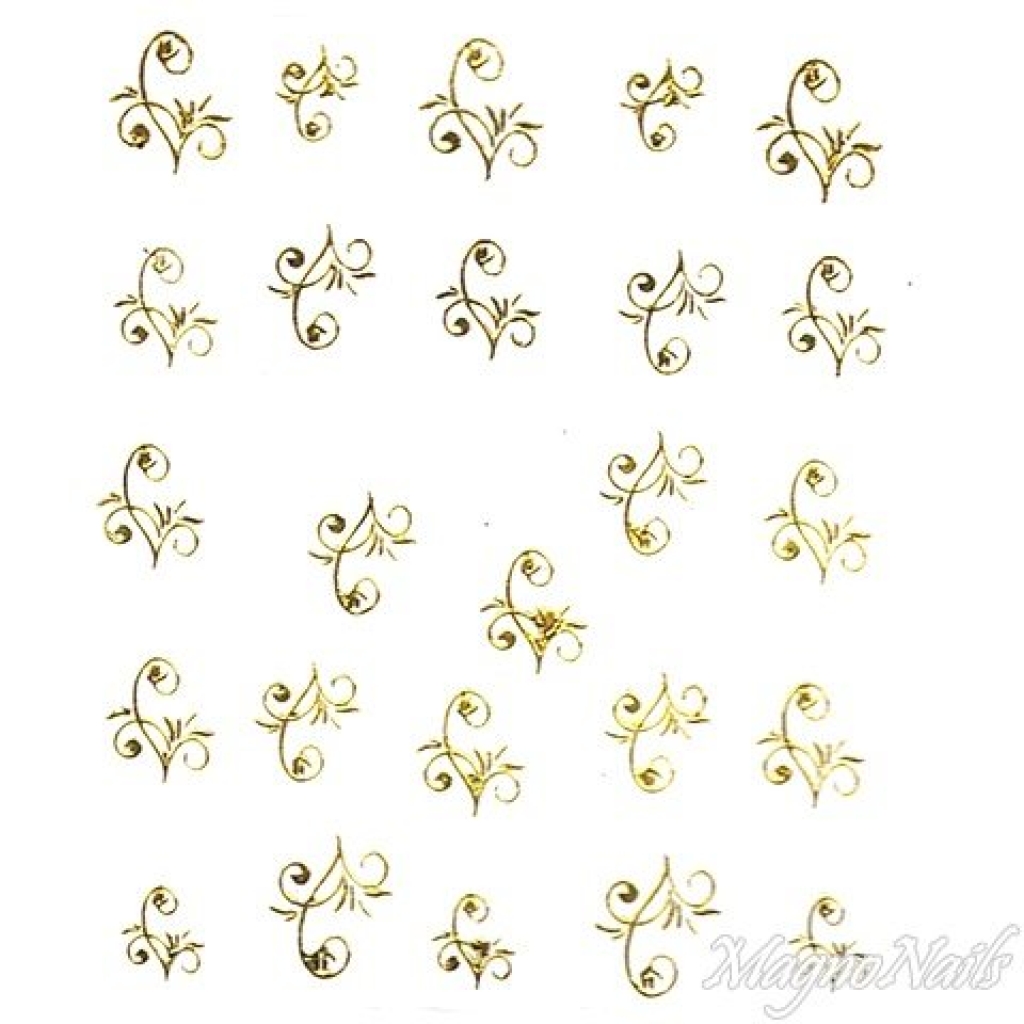 2D Nail Art One Stoke Sticker