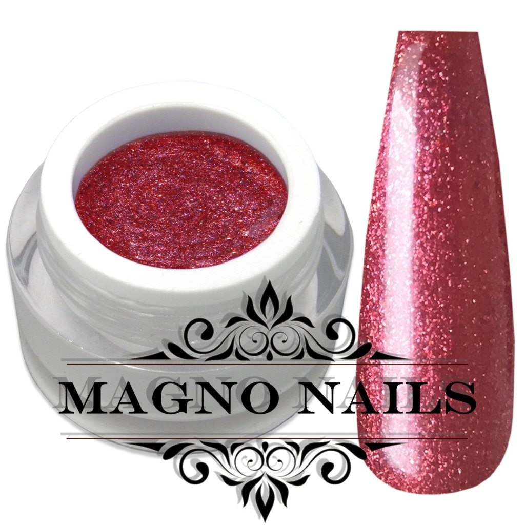 Rot Braunes Glitter Gel - Herbstnägel
