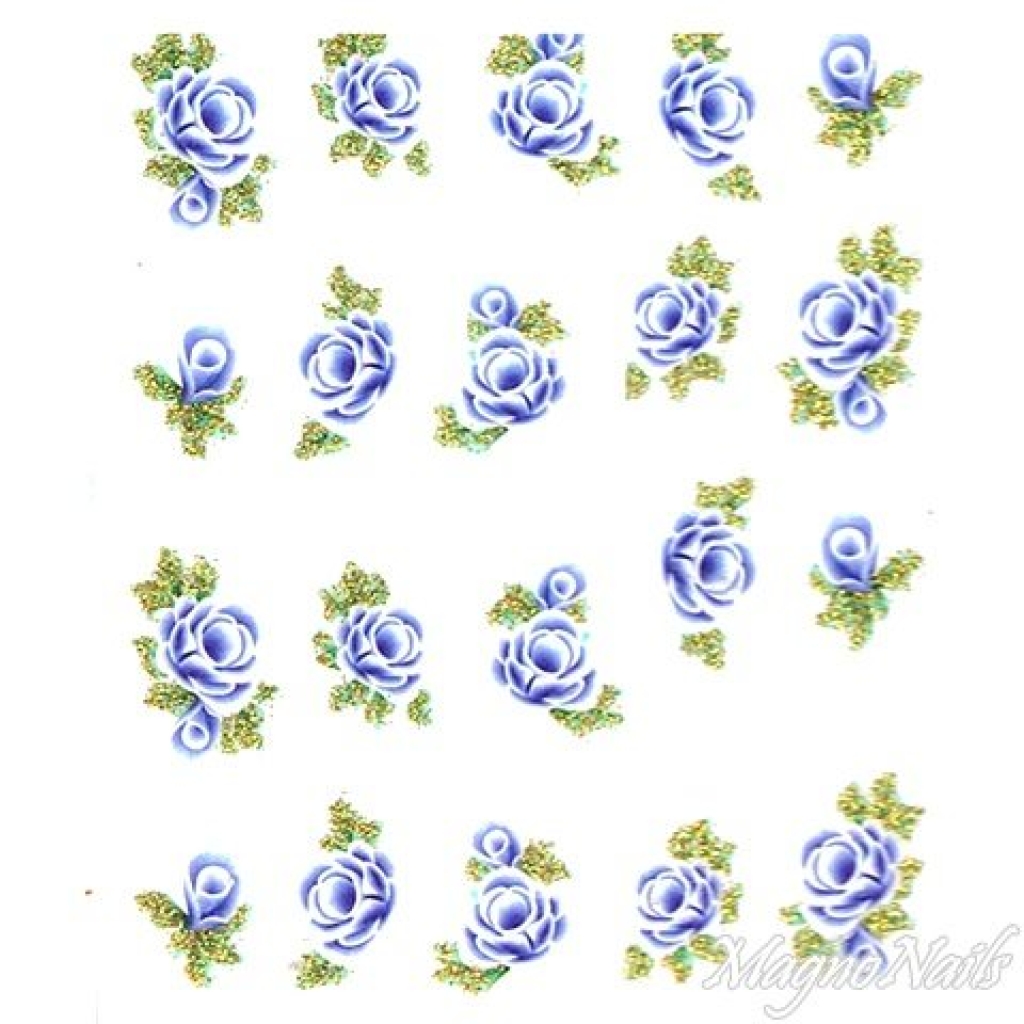 2D Nail Art One Stoke Sticker
