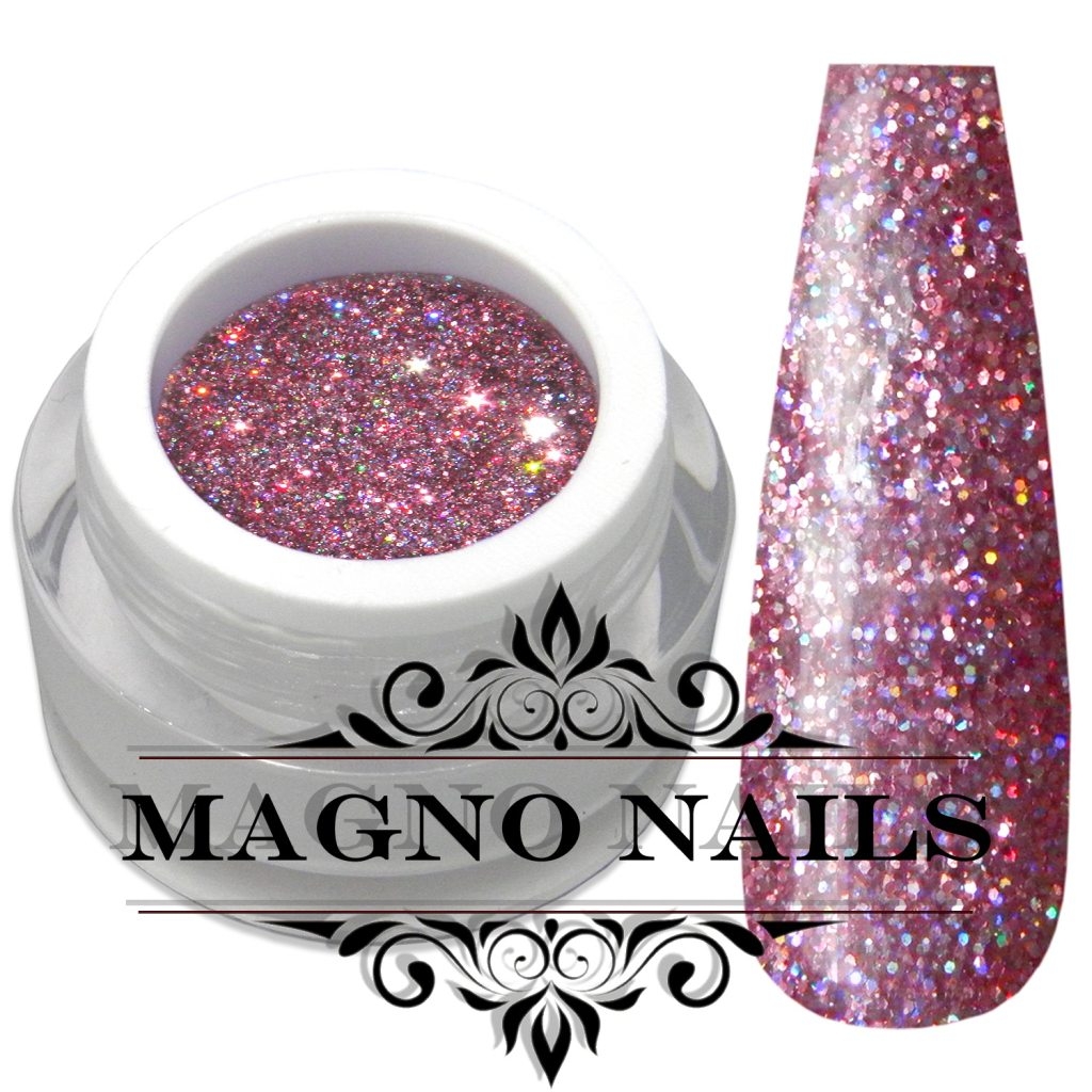 Multicolor Farbe mit Rainbogen Glitter in Pink