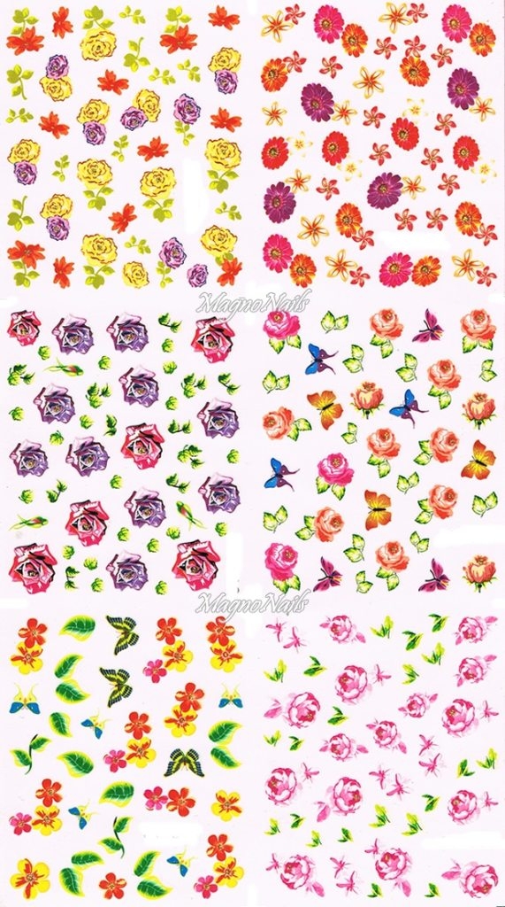 2D Nail Art Sticker