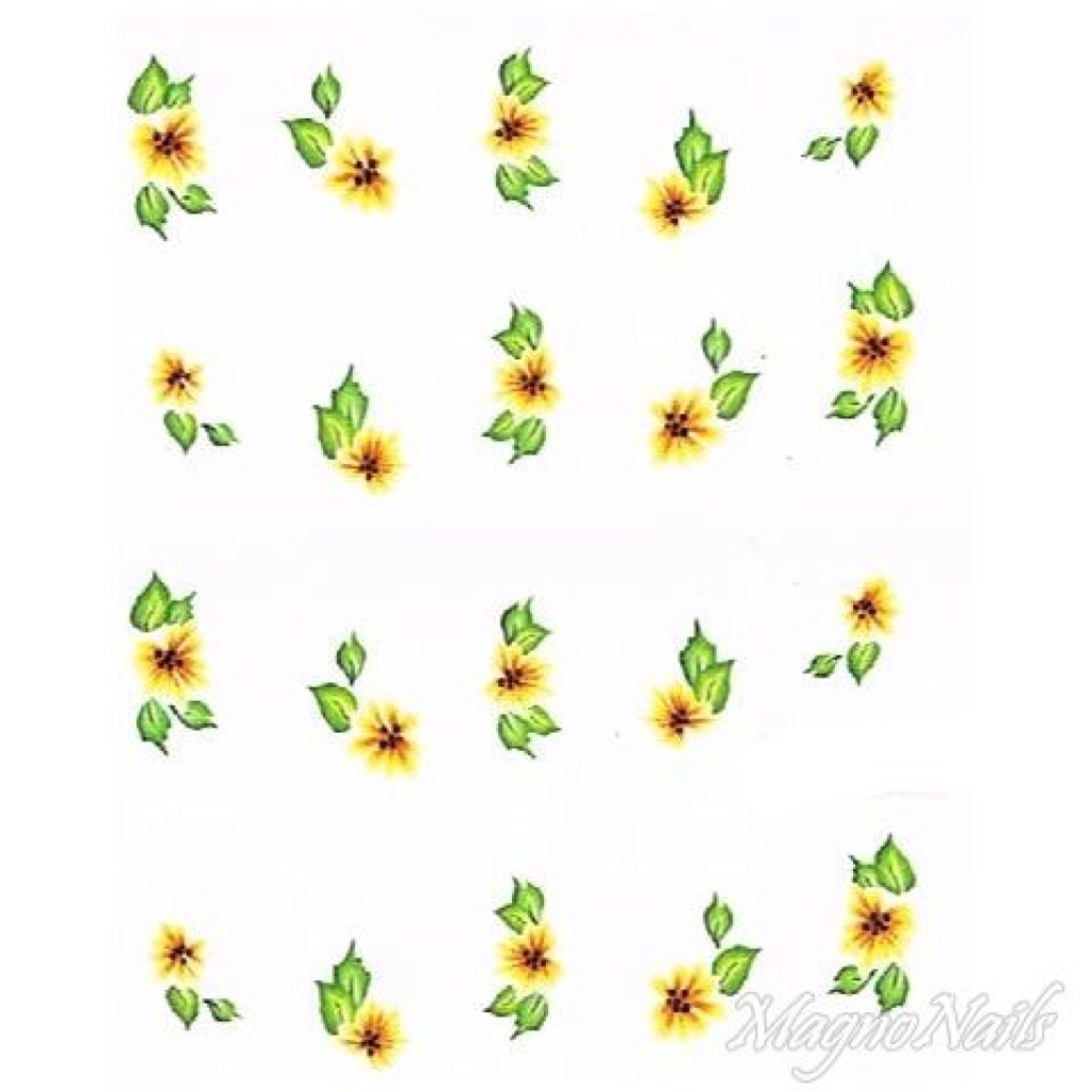 2D Nail Art One Stoke Sticker