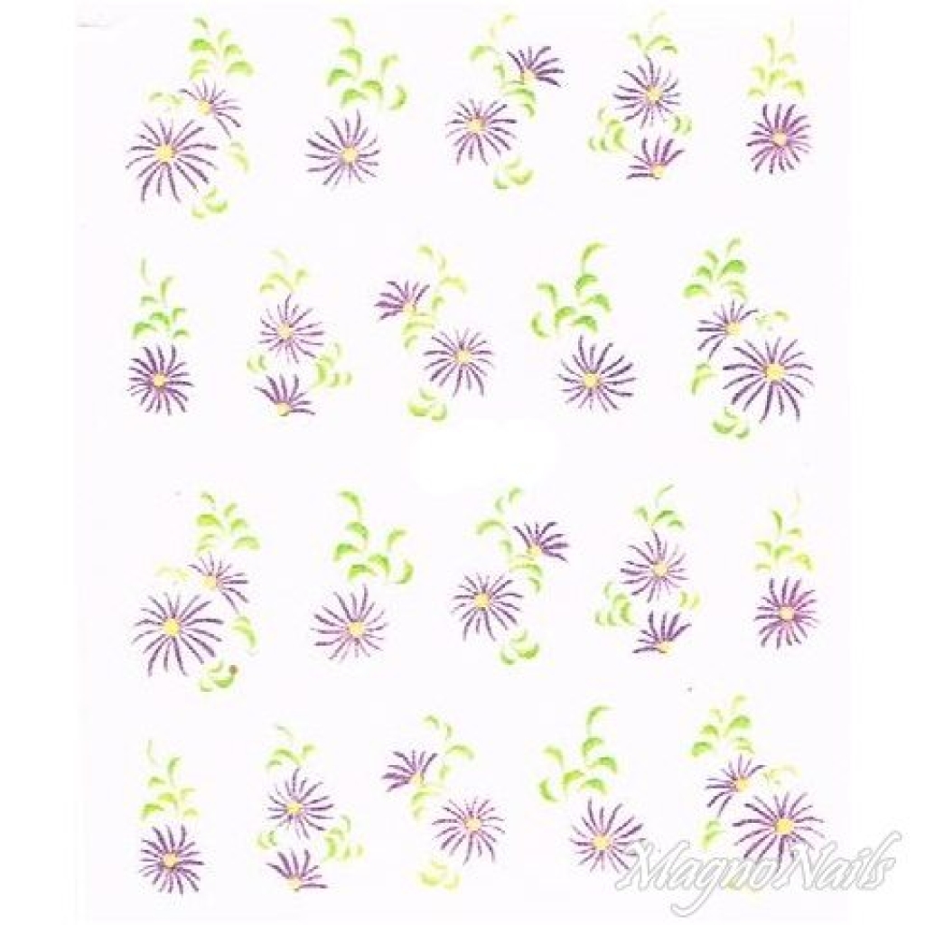 2D Nail Art One Stoke Sticker