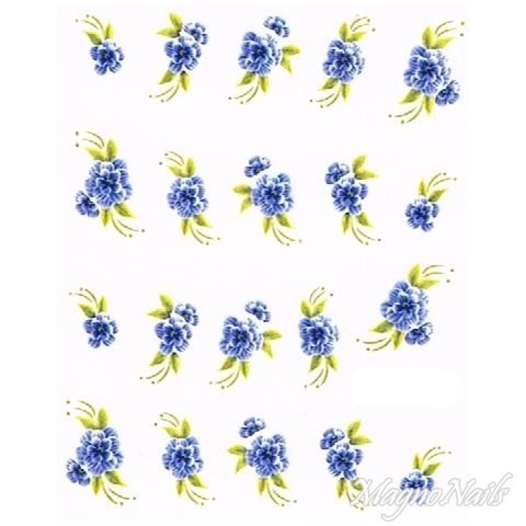 2D Nail Art One Stoke Sticker