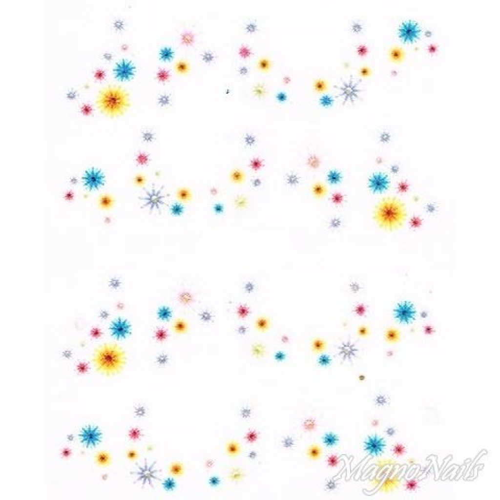 2D Nail Art One Stoke Sticker