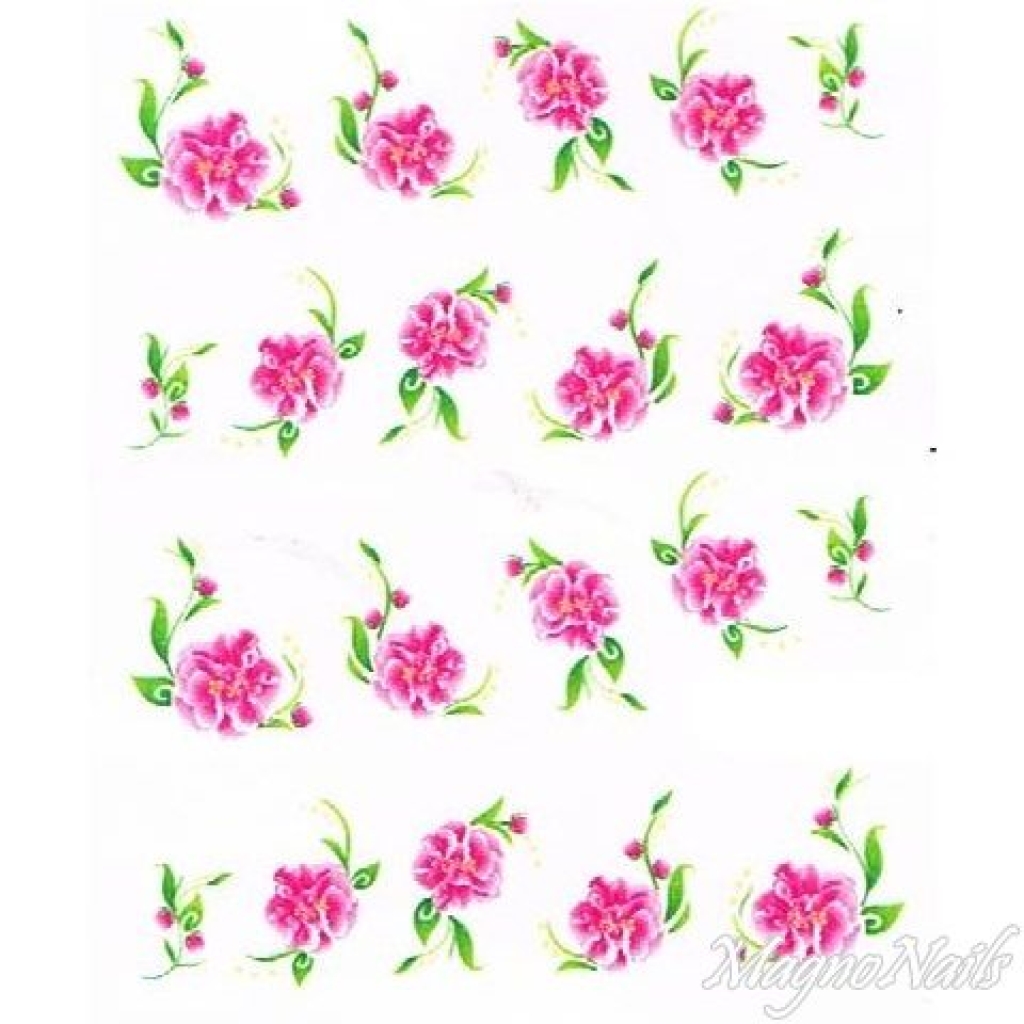2D Nail Art One Stoke Sticker