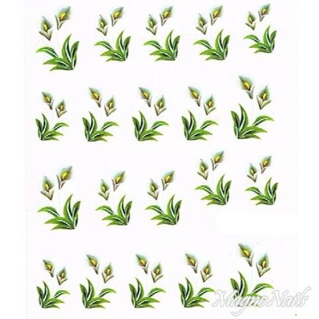 2D Nail Art One Stoke Sticker
