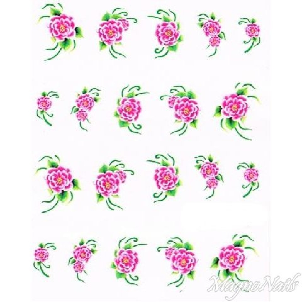 2D Nail Art One Stoke Sticker