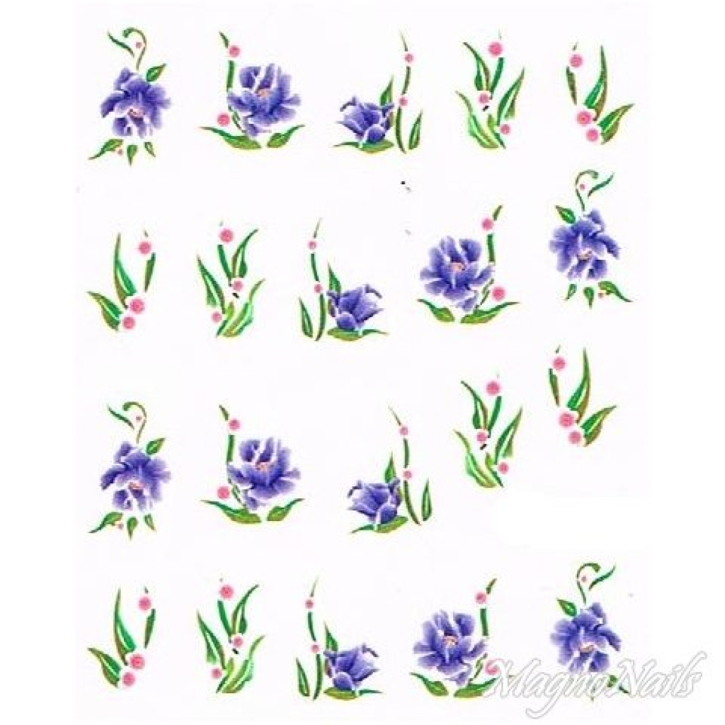 2D Nail Art One Stoke Sticker