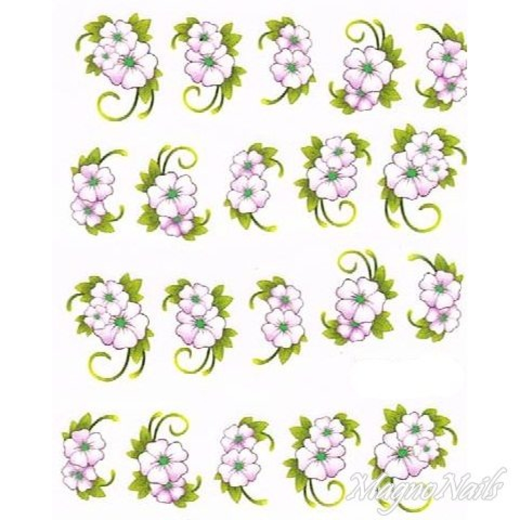 2D Nail Art One Stoke Sticker