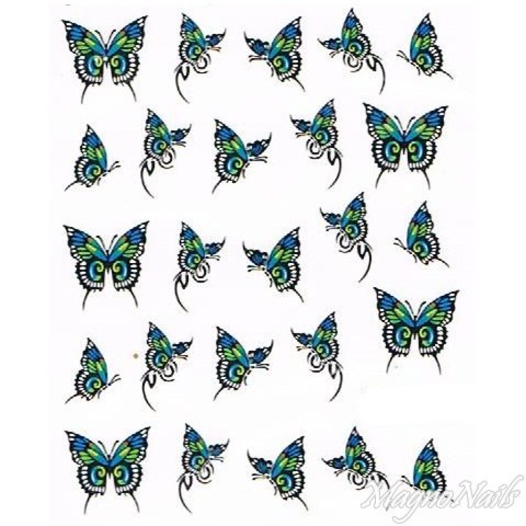 2D Nail Art One Stoke Sticker