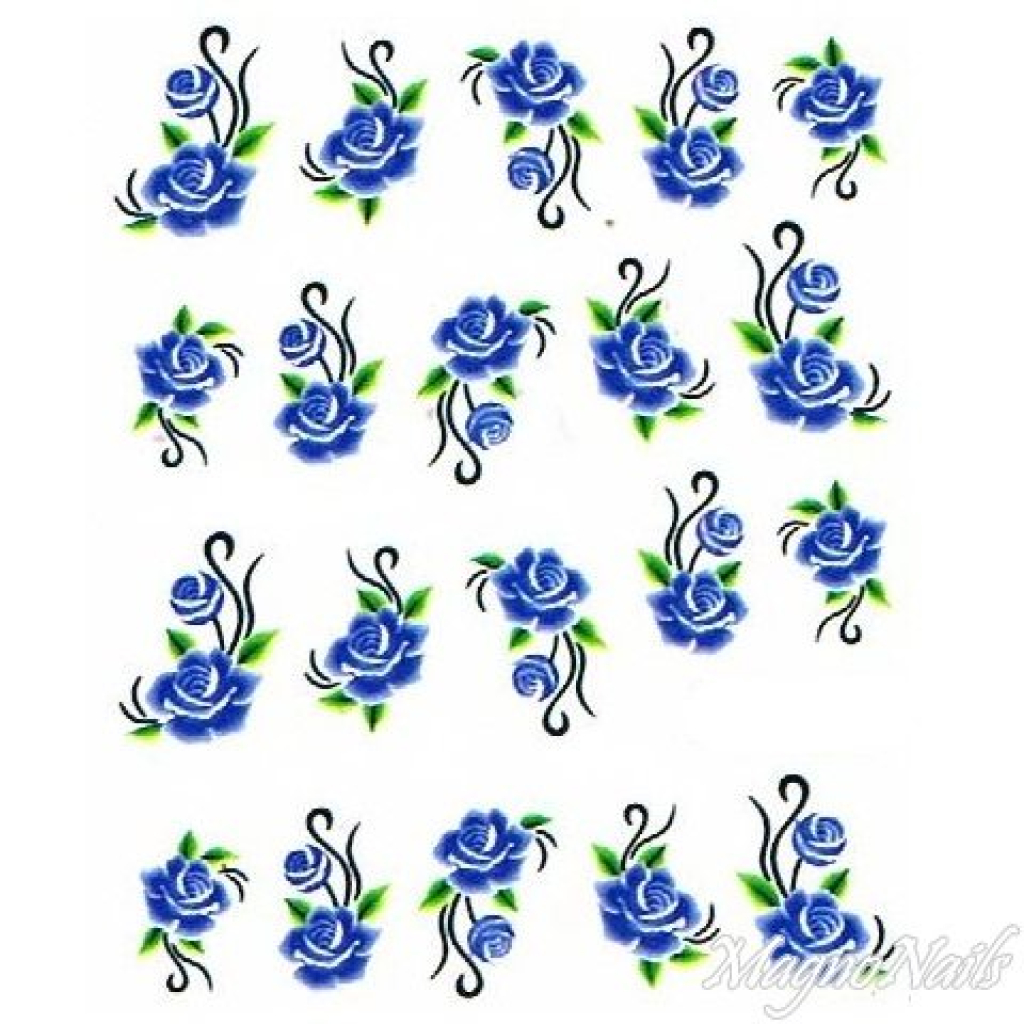 2D Nail Art One Stoke Sticker