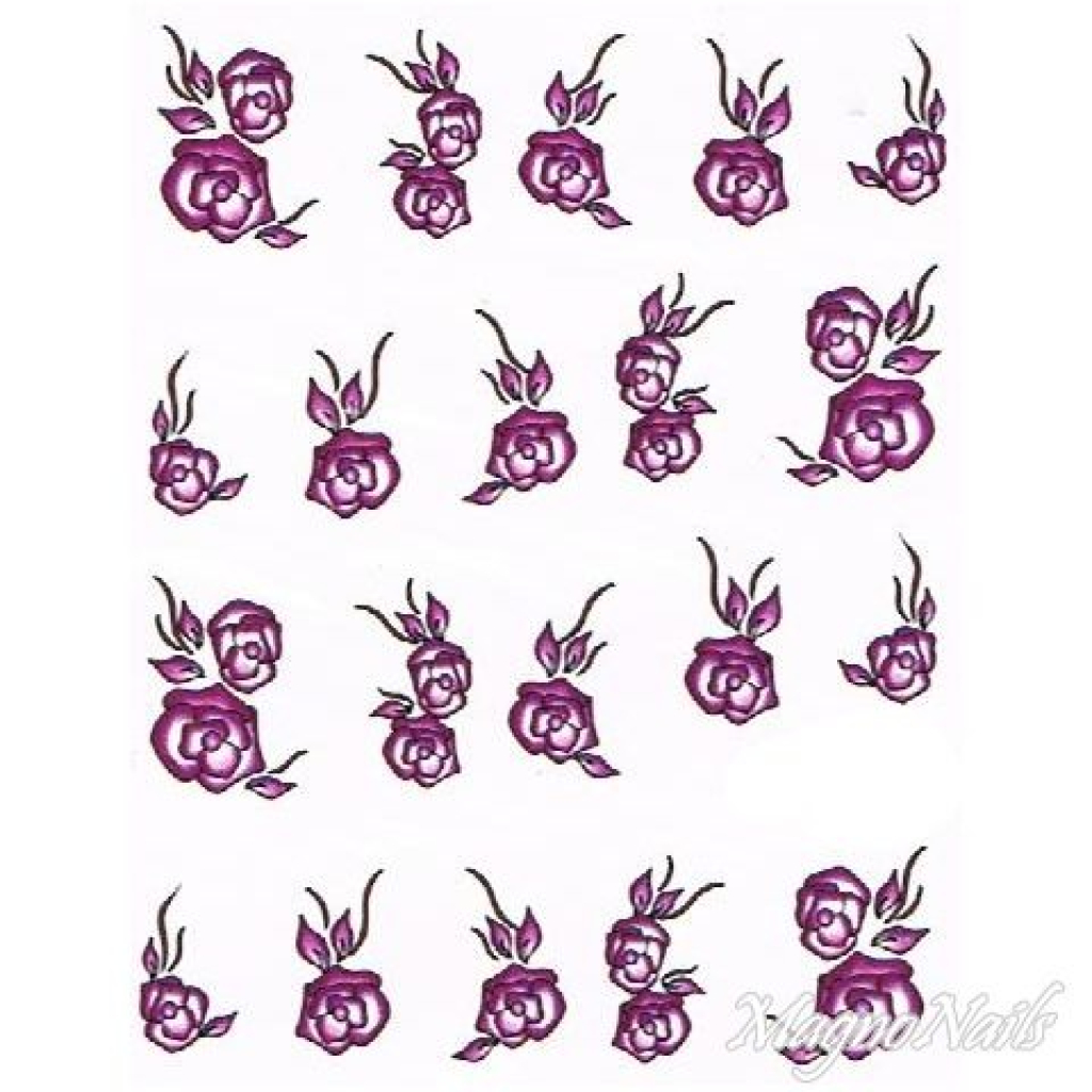 2D Nail Art One Stoke Sticker