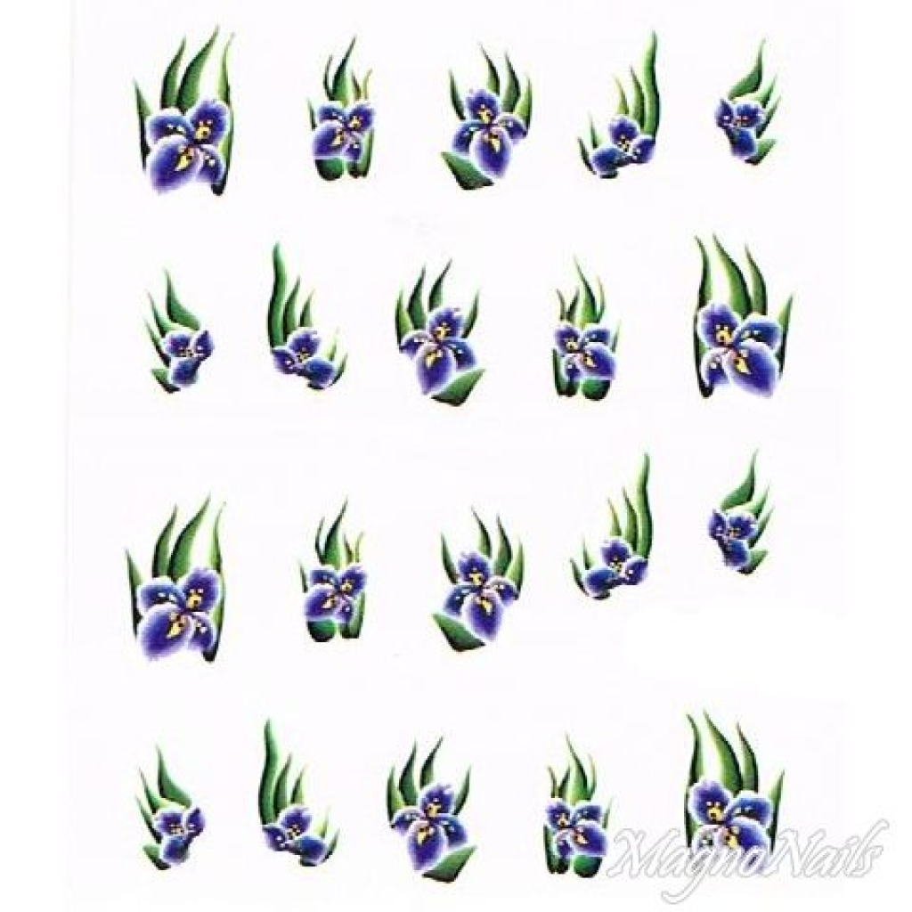 2D Nail Art One Stoke Sticker