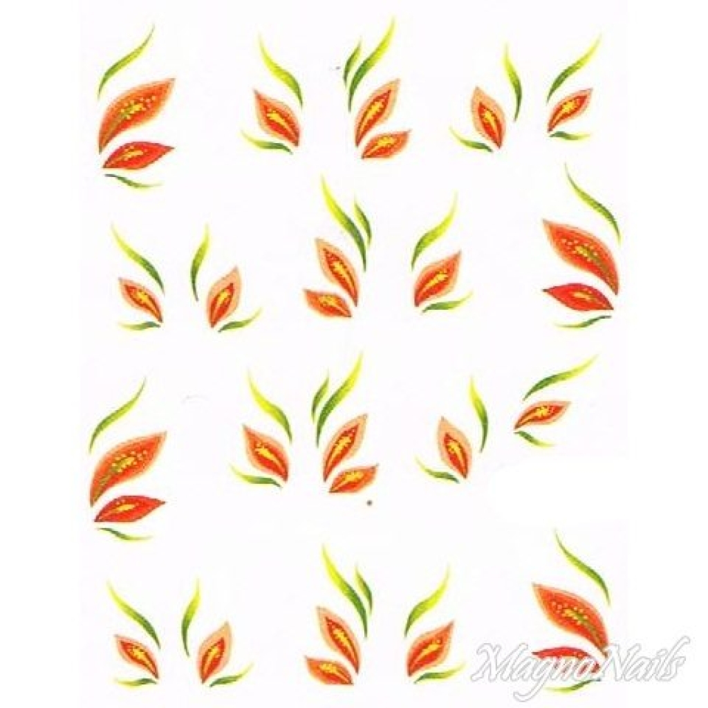 2D Nail Art One Stoke Sticker