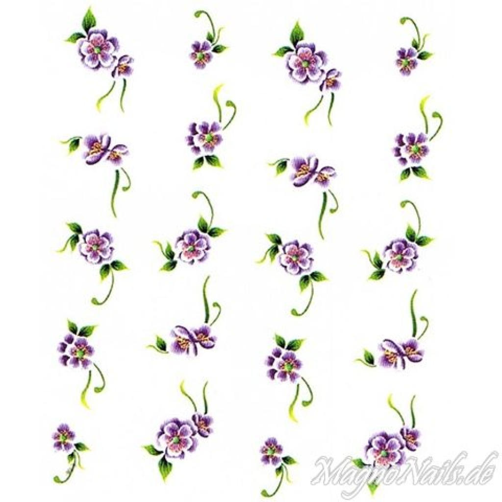 2D Nail Art One Stoke Sticker